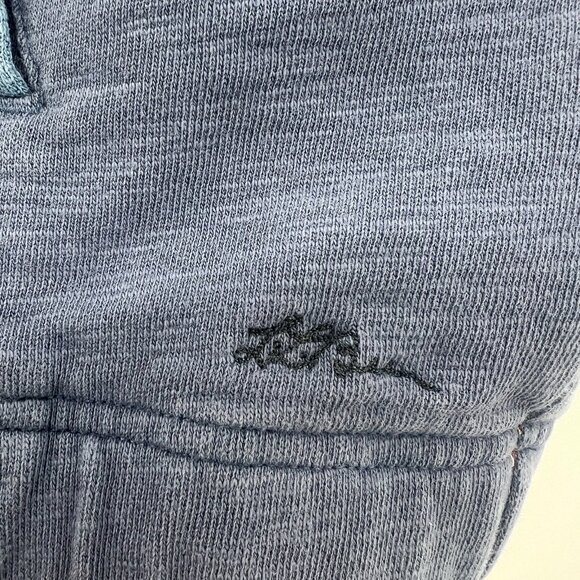 L.L. Bean Signature Blue Oversized 100% Cotton Hooded Sweatshirt Women's Large - Picture 4 of 6